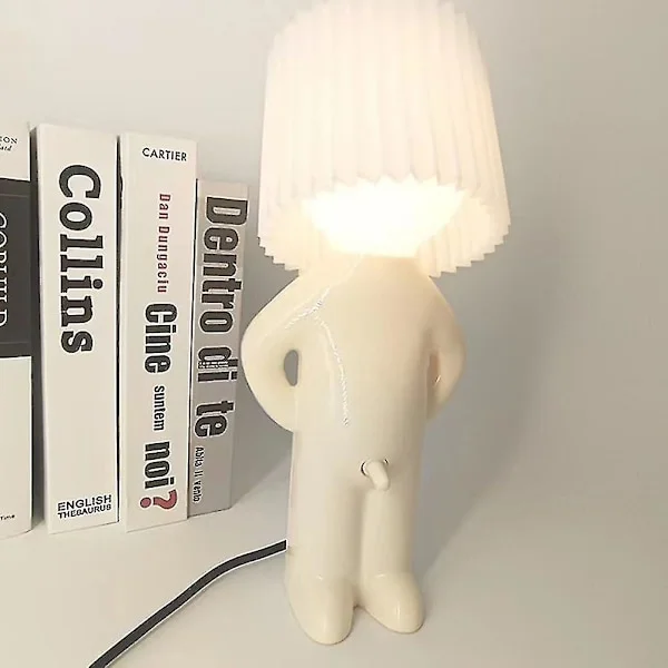 Kreativ lampe Busig gutt Blyg mann Liten nattlampe Hjeminnredning EU-kontakt Dd.
