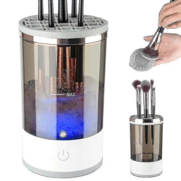 Electric Makeup Brush Cleaner, Makeup Brush Cleaning Machine with Brush Cleaning Mat, Automatic Cosmetic Brush Cleaning Tools