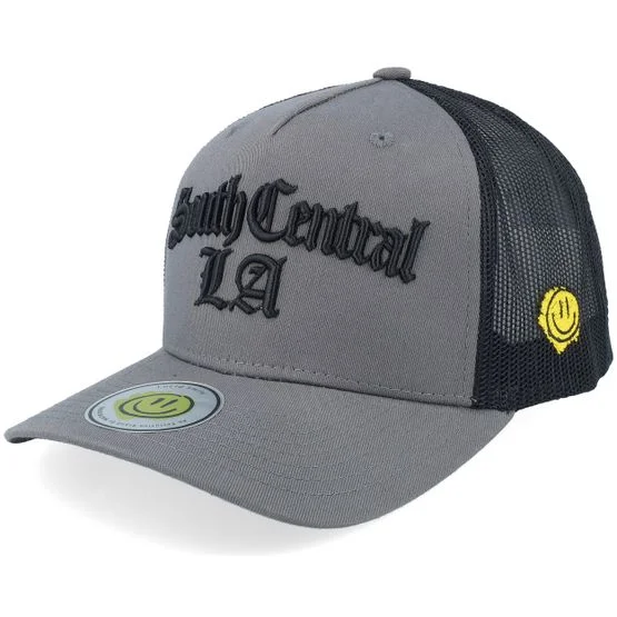 Lucid Smile - Grey - trucker - Cap - South Central La 3d Script Grey/Black A-frame Trucker - Hatstore