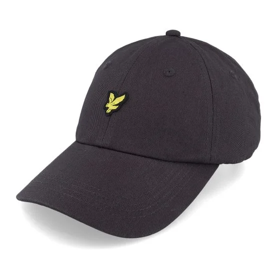 Lyle & Scott - Musta unconstructed Lippis - Baseball Cap Gunmetal Dad Cap @ Hatstore
