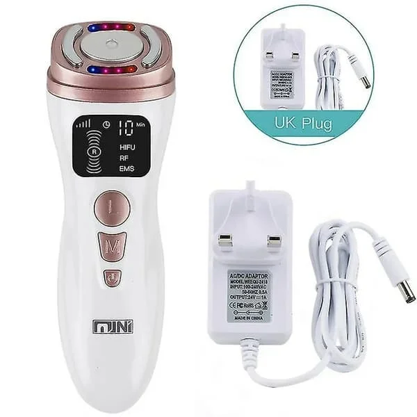 Mini Hifu Maskin Ansiktsmassage Ultraljud Ems Rf Lyftande Apparat För Hudföryngring Åtdragning Ansiktsvård Skönhetsprodukt