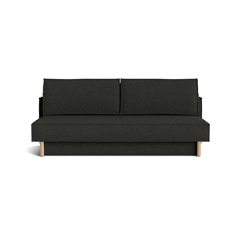 Noor 3 personers sovesofa, opbevaring - Bouclé Antracit - 200x108x89,5 - Sofa, sovesofa