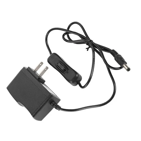 12V/1A nätadapter AC/DC strömförsörjning nätadapter med strömbrytare