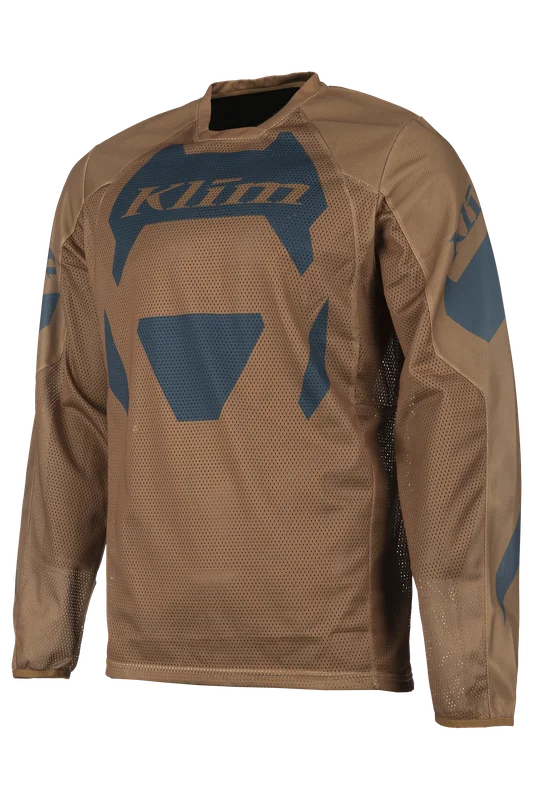 Crosstrikot Klim Mojave Goldbraun/Petrol S