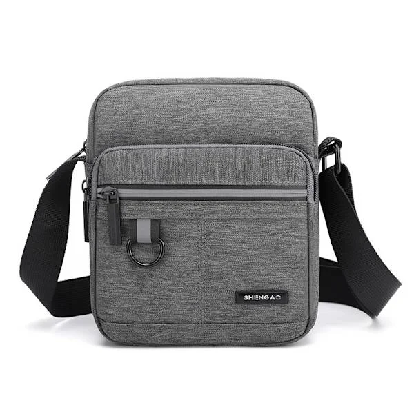 Herrväskor Herr Crossbody Väska Herr Axelväskor Liten Rese Messenger Väska Canvas Crossbody Telefonväska Herrväska med Flera Fickor