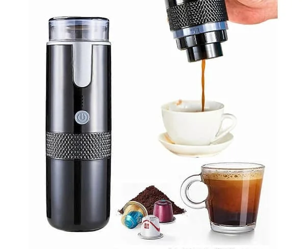 Bærbar Elektrisk Drypkaffemaskine Trådløs Automatisk Kaffemaskine til K Cup Kapsel Pods og Malet Kaffe PK