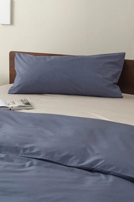 Jotex - Percale Örngott 50x90 Cm - Ekologisk Åskblå ZACK - Köp Örngott hos Jotex