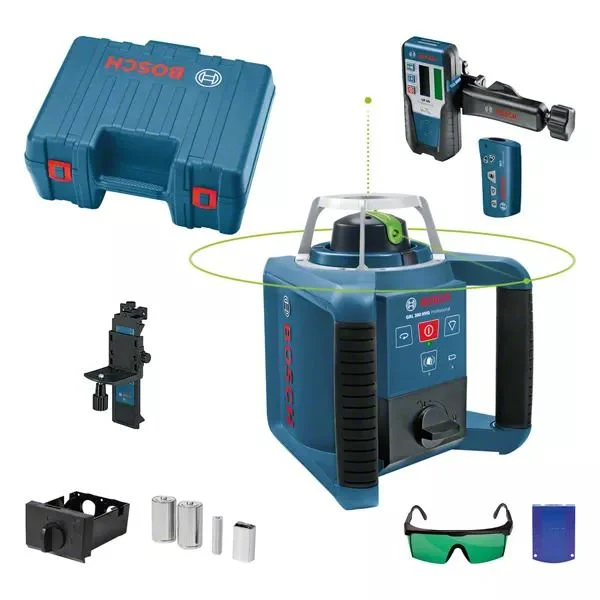 Bosch GRL 300 HVG Rotasjonslaser med lasermottaker, Laserinstrumenter