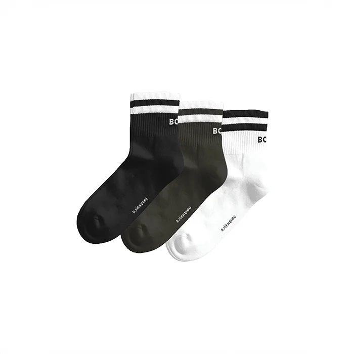 Björn Borg Classic Mid Ankle Sukat 3-pack Monipakkaus