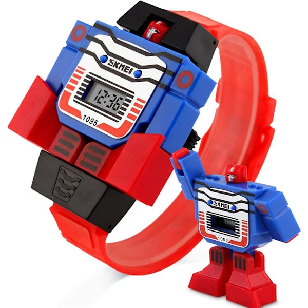 Børns Transformer Ur Robot Transformers Legetøj Digitalt Ur, Drenge Tegneserie Helt Fantastiske Ure, Piger Elektroniske Læringsgaver