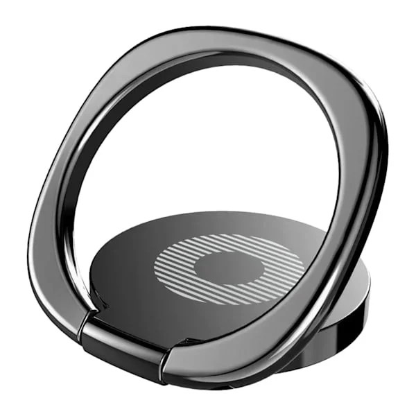 Telefonringholder Svart Fri Rotasjon Sinklegering Fargefast Mye Brukt Telefonhåndtak for Nettbrett Digitale Produkter