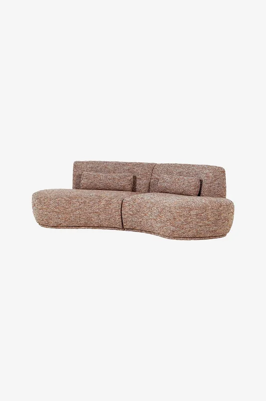 WOOOD - Batavier Halvrund sofa med 4 seter - Brun - 4-seters-sofaer - Fra Homeroom