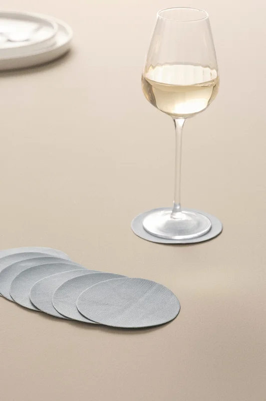 Jotex - Glasuntersetzer, 8 St. Hellblau - LUNI - Kaufe Accessoires fürs Glas bei Jotex