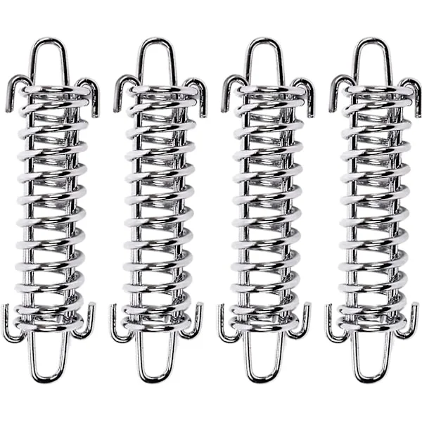 2023 Pieces Tent Spring Buckles Steel Spring Awning Tent Heavy Duty Rope Tent Rope Buckle Fixing Kit Garden Sail Tensioner Travel Tent Accessories