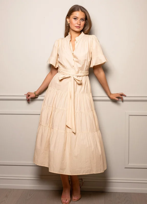 Gaia Dress Lemon Poplin Lemon Poplin / S