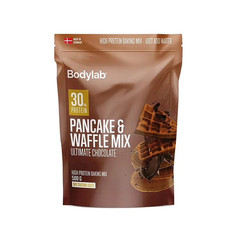 Bodylab Pancake & Waffle Mix Ultimate Chocolate 500 g, Sport & Velvære, Protein & Energi, Proteinpulver