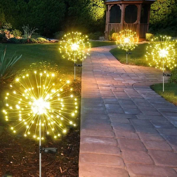 Solar lights for garden decorations, waterproof outdoor solar lights, pathway, patio, garden path