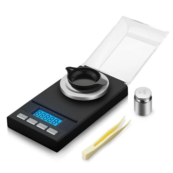 50g/0,001g precision digital våg, mikrogram våg, elektronisk våg, milligram våg 11,5*6,5*1,7cm