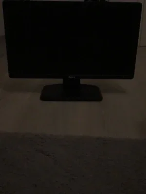 Svart Dell datorskärm