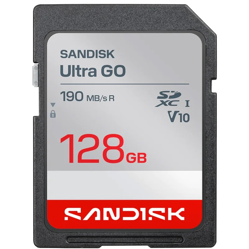 Sandisk Ultra GO SDXC 128GB V10 UHS-I / SDXC minnekort / SDXC-kort / SD-kort / SD-kort / flash-minnekort