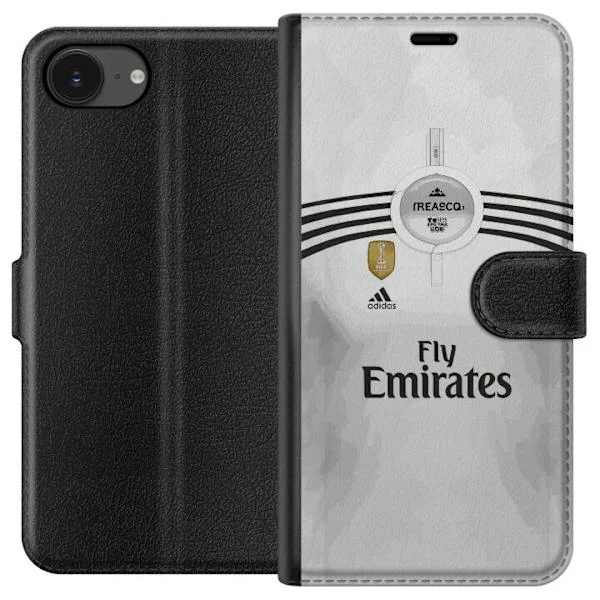 Kompatibelt Plånboksfodral till Apple iPhone 17e Vit fotbollsinspirerad design med klassisk sportkänsla och rena detaljer för mobilen,