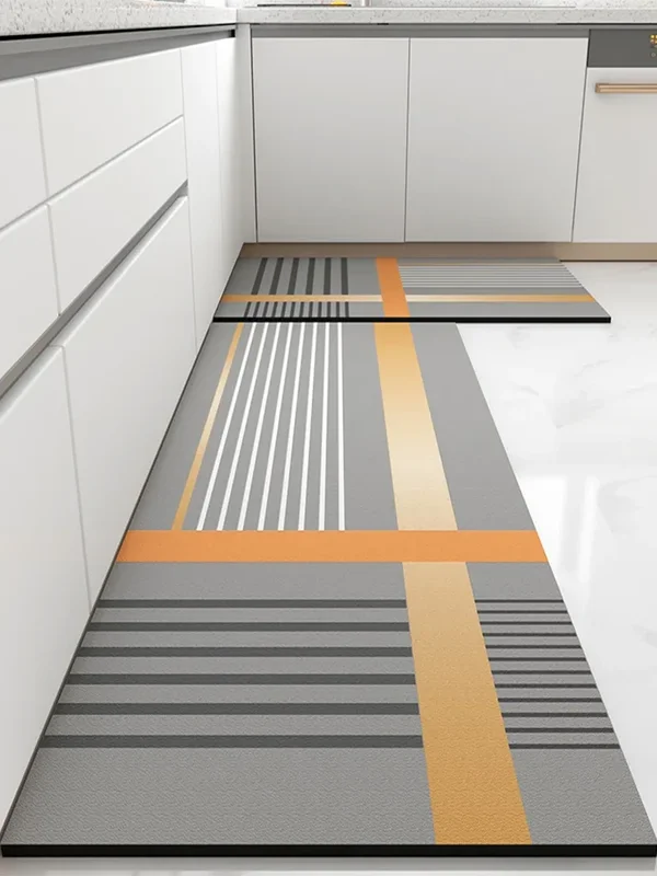 AliExpress - Kichen – tapis de sol Anti-Fatigue en vinyle, imperméable, antidérapant, en Pvc, décoration de maison, longs tapis Alfombra Cocina