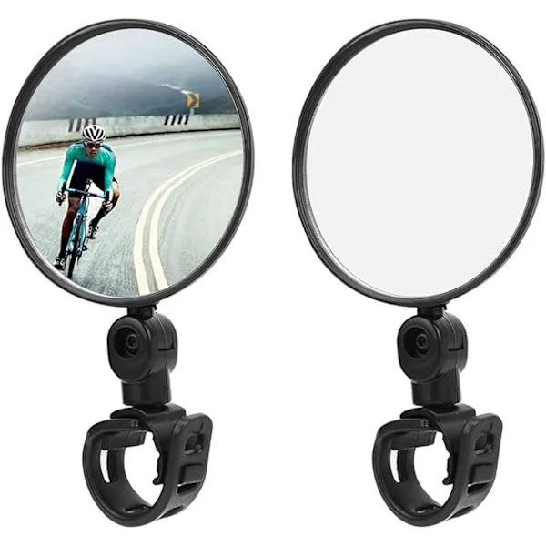 2 x Cykel Speglar Glas Konvexa Speglar Vidvinkel Reflektorer