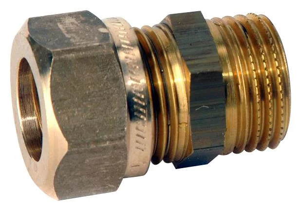 Vatette FG0321135 Klämringskoppling rak, utv gänga 22 mm x G15, Installation