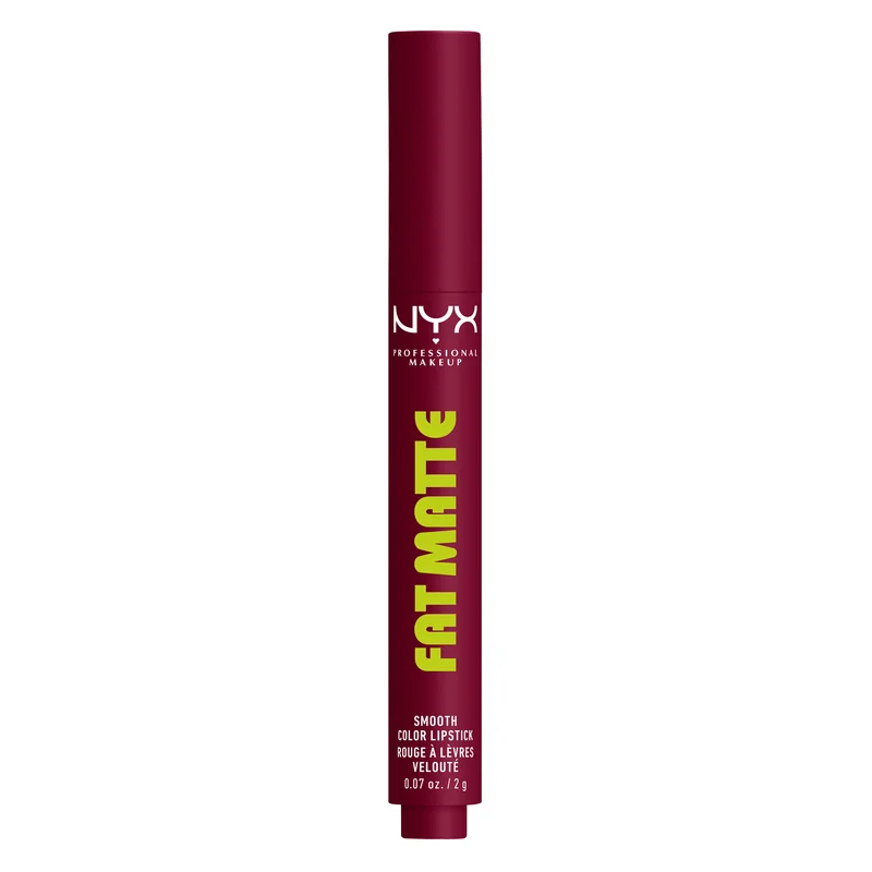 Nyx Professional MakeUp Fat Matte Smooth Color Lipstick 18 Berry Smooth 2g - Rossetto mat