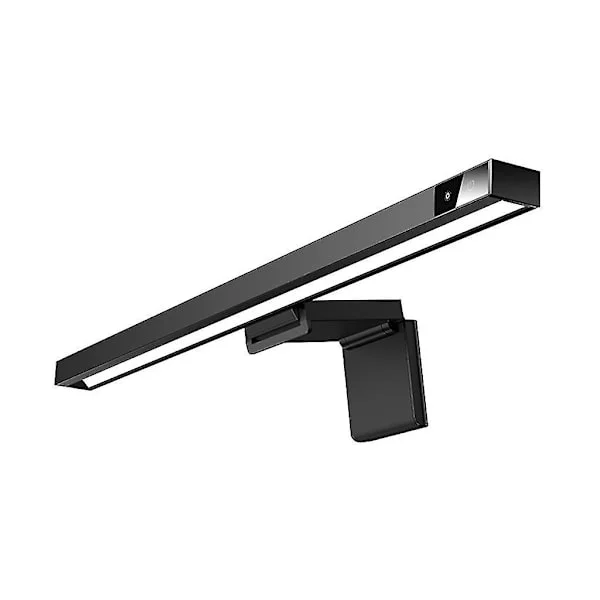 Skärmlampa med USB-ström, justerbar ljusstyrka och färgtemperatur, förhindrar bländning