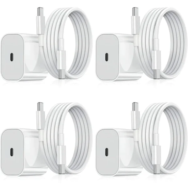 Pikalaturi yhteensopiva Samsungin kanssa - Pikalaturi 25W USB-C - Adapteri+kaapeli 2m valkoinen, yksi koko