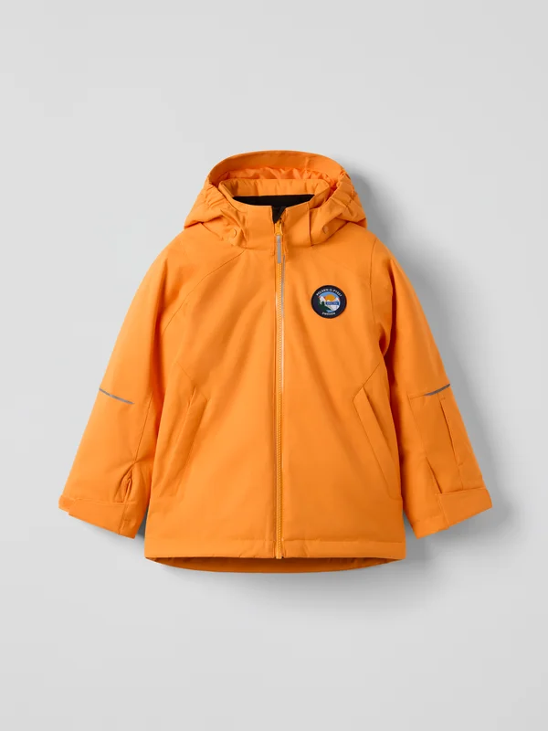 Vanntett vattert skijakke POWDER - 98 - barneklær - orange - Polarn O. Pyret