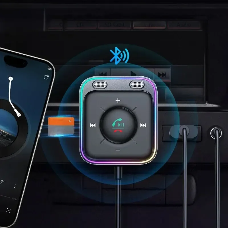 AliExpress - Joyroom auto adapter bluetooth 5,3 verbesserte dual mics enc geräusch unterdrückung 3,5mm aux adapter bluetooth drahtloser empfänger