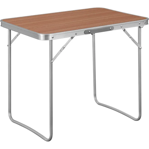 Campingbord Sammenleggbart Aluminium Picnicbord Sammenleggbart Hagebord Bord for Strand Balkong 70x60x50 cm