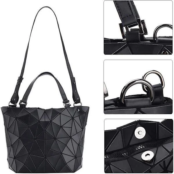 Handbags Women Geometric Bag Matte Black Women's Bag Shoulder Bags Crossbody Bags For Women