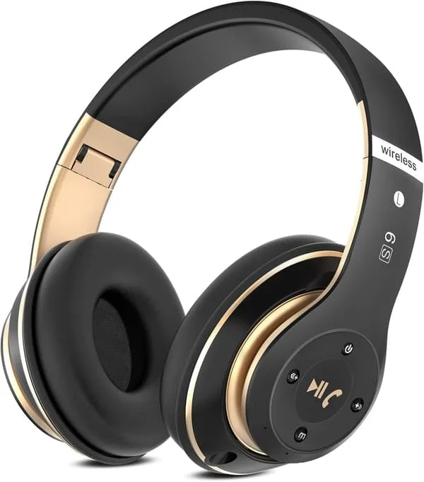 Bluetooth Hörlurar Over Ear, 6 EQ Lägen Trådlösa Hörlurar Over Ear, 65 Timmar Speltid