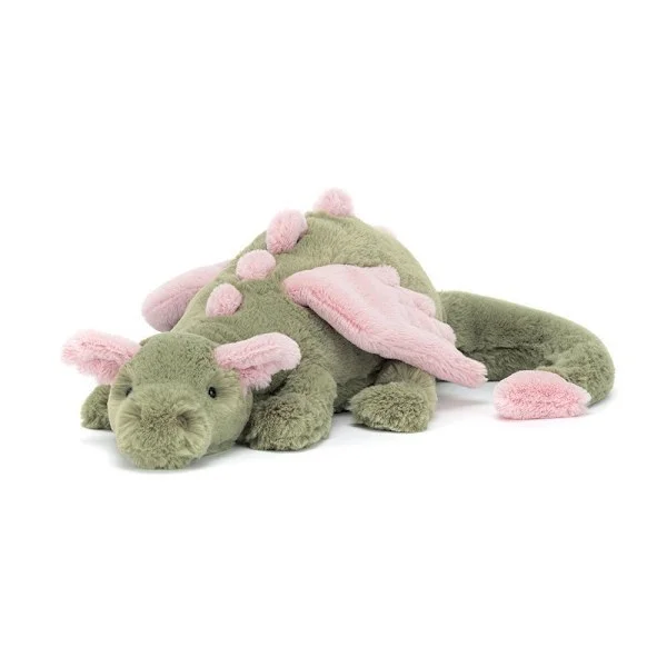 66 cm Malachy Drage Jellycat Serie Plysdyr, Stor Blød Drage, Mytisk Fantasy Plys til Samlere