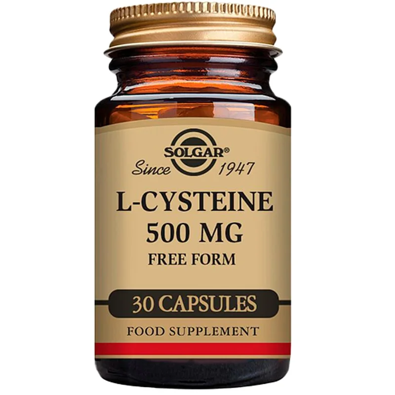 3 for 2 - Solgar L-Cystein 500 mg Aminosyre 30 kaps., Helse & Madvarer, Ingredienser, Aminosyre