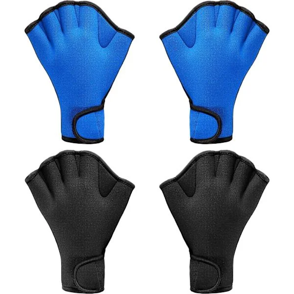 2 par svømmehandsker Aquatic Swim Training Handsker Neopren Handsker Webbed Fitness Vandtæthedstræning