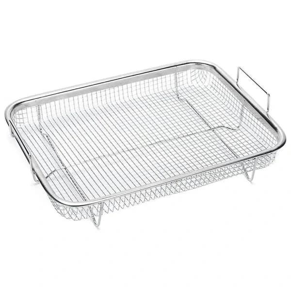Ugnsform, grillkorg i rostfritt stål, non-stick nät, bricka gallerkorg