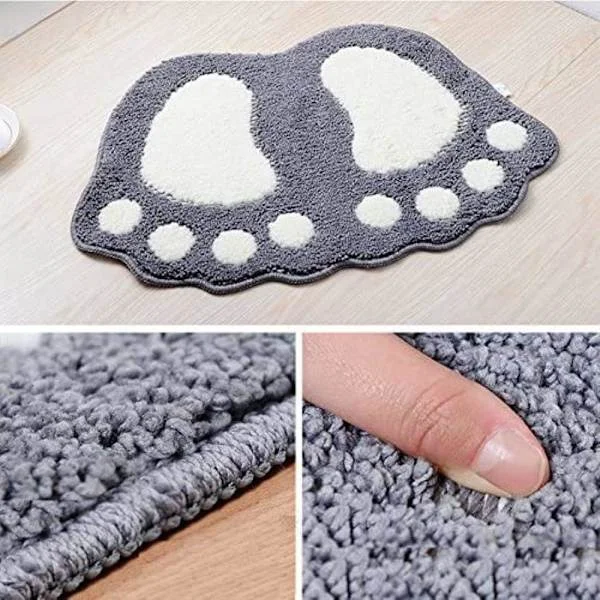 Sklisikker baderomsmatte, dusjmatte for bad Store føtter Shaggy Rug Ab
