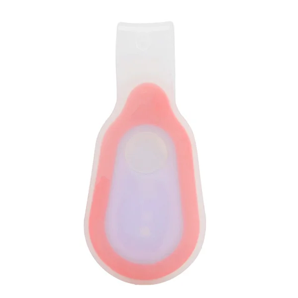 Silikon Gel Natt Cykling Löpning Ryggsäck Säkerhetsvarning LED Blixtljus Lampa (orange)