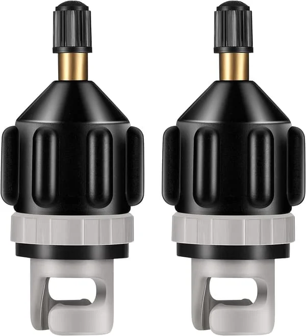 2 stk. oppustelig båd SUP pumpe adapter luft pumpe konverter luftventil adapter konventionel luft pumpe adapter pumpehoved konnektor til oppustelig 