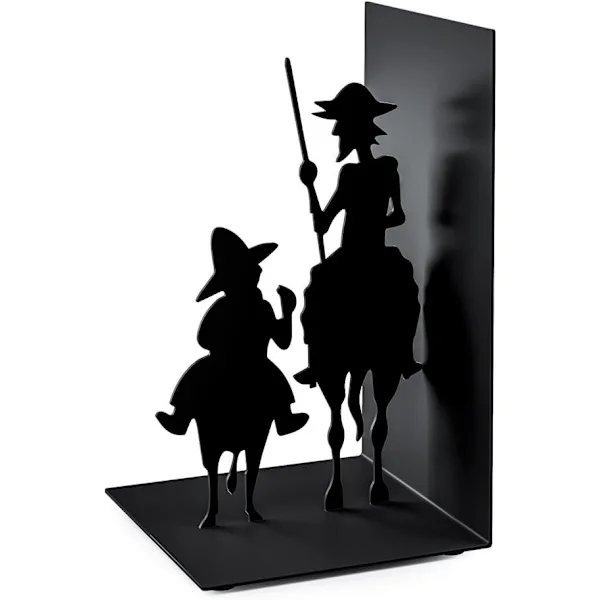 Two-piece set of new iron art bookends and simple modern gentleman shelf decorations (17*8.5*10cm)