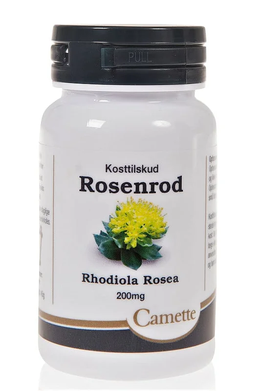 3 for 2 - Camette Rosenrod Rodiola Rosea 200 mg 90 kaps., Helse & Madvarer, Kosttilskud, Øvrige Kosttilskud