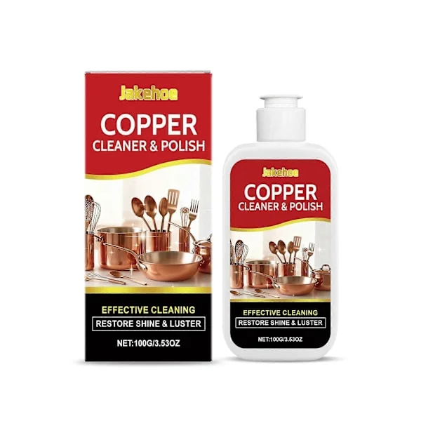 Kobberrenser og polermiddel - Skånsom metalrenser til kobbergryder og redskaber, fjerner oxidation og genopretter glans