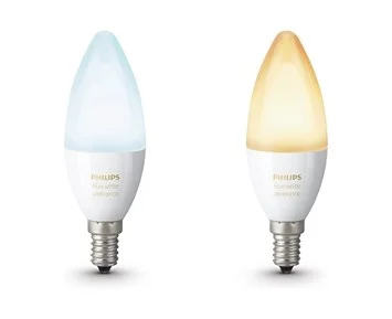 Philips HueWA 5.2W E14 B39 EU 2P - 2-pack Philips Hue White Ambiance-kronlampor