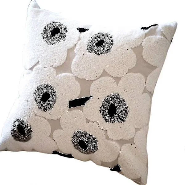 Vallmoblomma Pynteputetrekk Myk Bomull Firkantet Putetrekk 45,7 x 45,7 cm