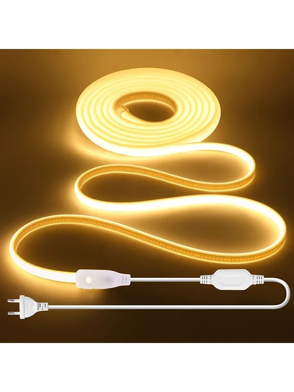 AliExpress - Dimmbarer 220-V-COB-LED-Neonstreifen-Lichtschalter-Dimmer-Netzteil, 5 m, 10 m, 30 m, 3000 K, 4000 K, 6000 K, 288 LEDs, Flexband, 0,5 m 