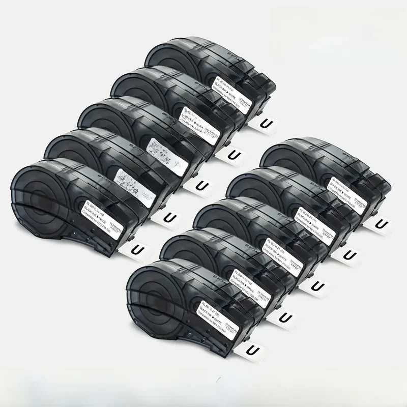 AliExpress - 1-10PK Compatible pour Brady BMP21-Plus M21-750-595 19.1mm noir sur blanc 3/4 'ruban de cartouche d'étiquettes en vinyle BMP21-LAB 